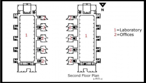 Second Floor plan, The Salk Institute, California