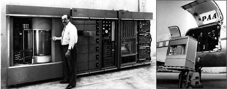 Üretilen ilk ticari bilgisayar IBM'in 305 RAMAC ıdır. 4Eylül 1956 da üretilen bu bilgisayarda IBM 350 isimli harddisk kullanılıyordu.